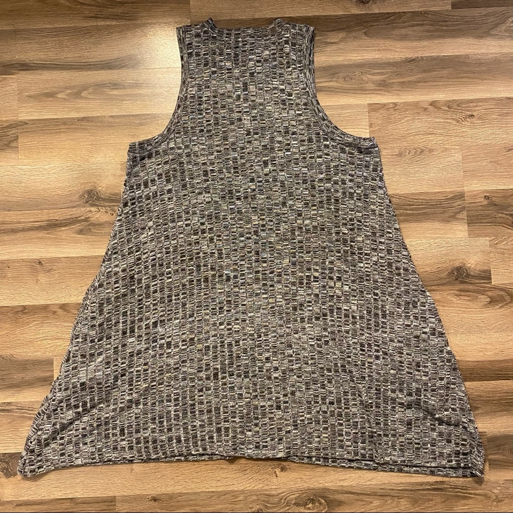 Anthropologie Maeve Grey Knit Sleeveless Dress - Picture 3 of 6